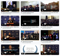 Photo of Officers at an Academy Graduation. Link to department videos